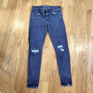 American Eagle medium wash jeggings